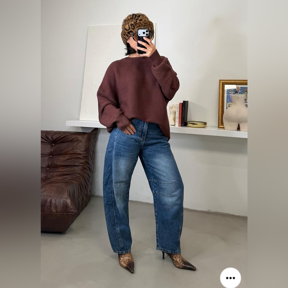 Brown Knit Sweater
